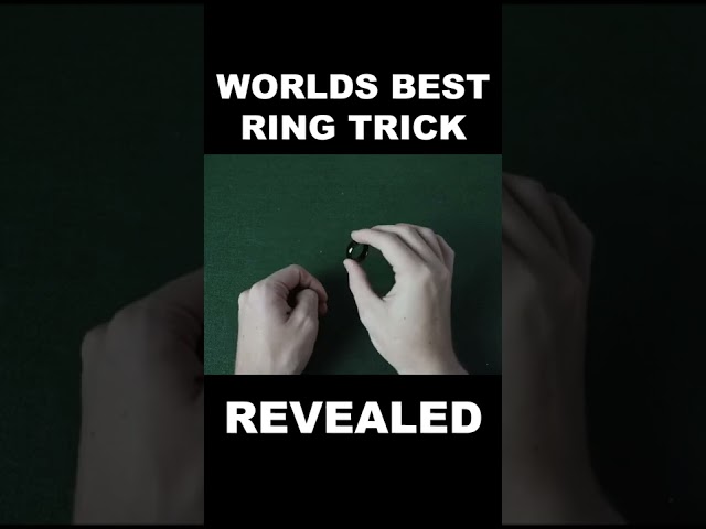 Amazing Ring Trick Explained 😱  #shorts