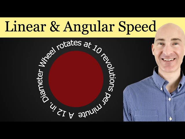 Linear Speed and Angular Speed - Easy Way to Find