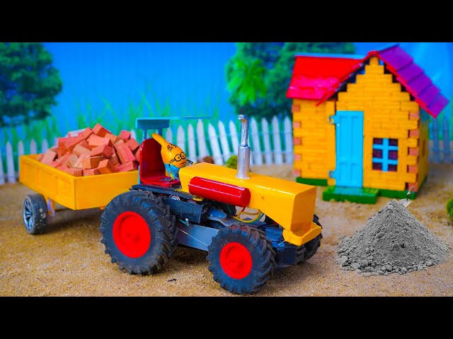 Top diy tractor making new mini house rainbow | DIY mini brick house @keepvilla | BH Farm