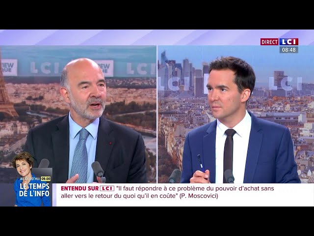 "Le 'quoi qu'il en coûte' doit être derrière nous", met en garde Pierre Moscovici
