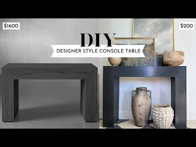 EASY DIY TUTORIAL: Console Entryway Table Build Start to Finish