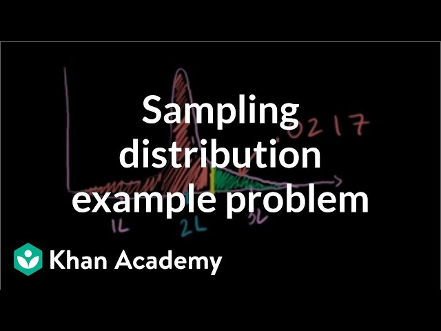 Sampling distribution example problem | Probability and Statistics | Khan Academy