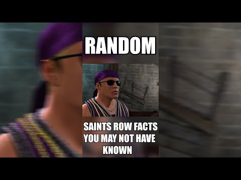 Random Saints Row Facts Shorts