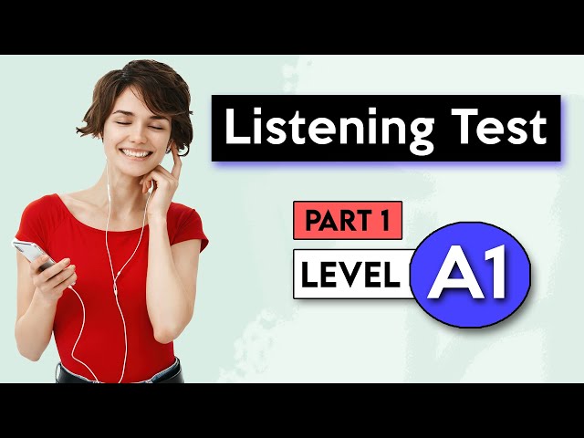 A1 Listening Test - Part 1 | English Listening Test