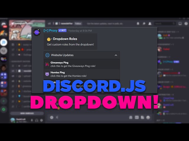 [NEW] DISCORD.JS DROPDOWN MENU! - 2021