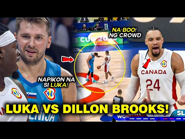 SLOVENIA vs CANADA | LUKA DONCIC NAPIKON NA KAY DILLON BROOKS | NA-BOO NG PINOY FANS SI BROOKS