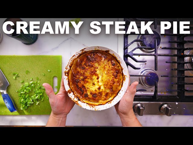 Steak and potato gratin/pie