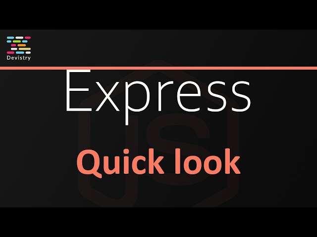A quick look at ExpressJS | Build servers with JavaScript
