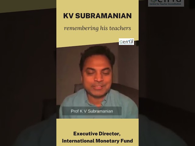 K V Subramanian | Global Teachers' Meet by CENTA