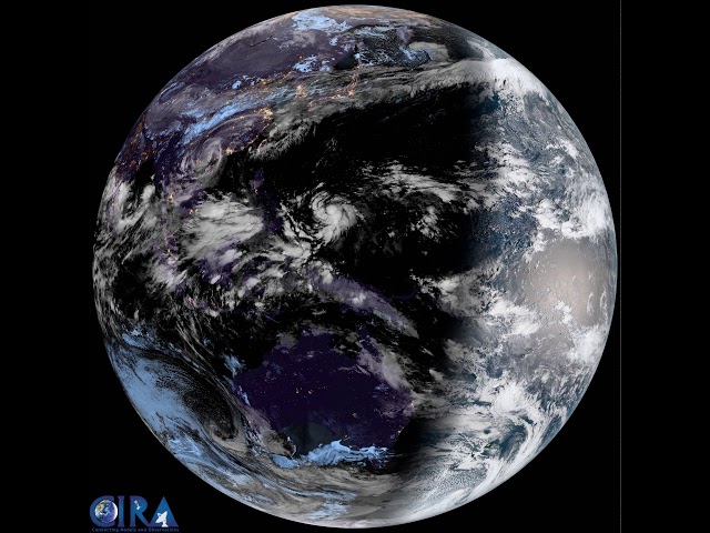 Earth From Geostationary Orbit - 8K Resolution