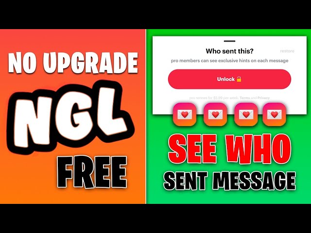 NGL App - How to See Who Sent Message for Free on NGL App (Easy)
