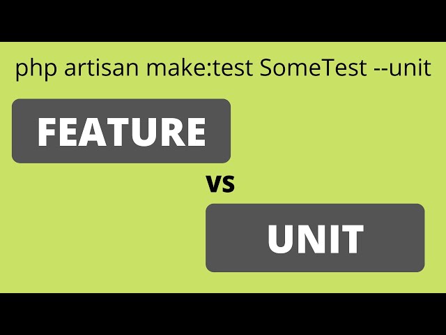 Laravel Feature or Unit Tests: The Difference
