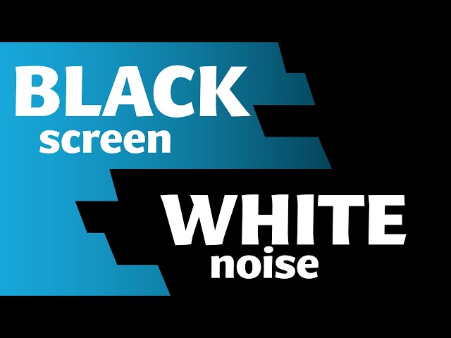 Black Screen White Noise for Sleep  💤 10 Hours