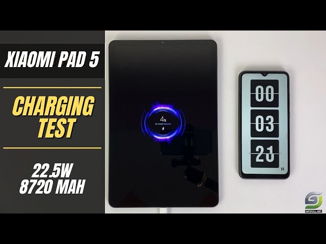 Xiaomi Pad 5 Battery Charging test 0% to 100% | 22.5W fast charger 8720 mah