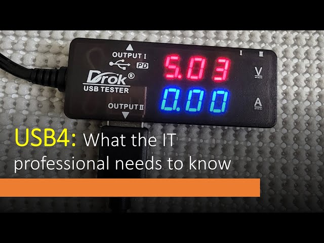 USB4 Deep Dive: What Every IT Professional Should Know