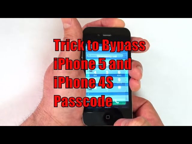 How to Bypass iPhone 5 and iPhone 4S Passcode