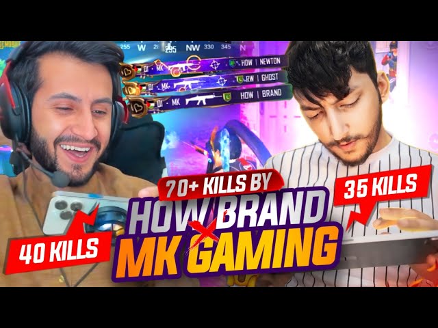 70 Kills In One Match 😱 How Brand X MK !! 2 Highest KD Players In On Lobby | MK Gaming
