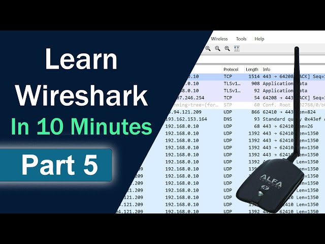 Learn Wireshark in 10 minutes Part 5  - Capture Wireless Traffic using Monitor Mode