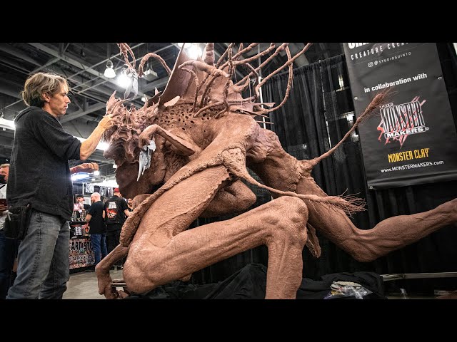 1,000 Pound Monster Clay Creature Sculpture!