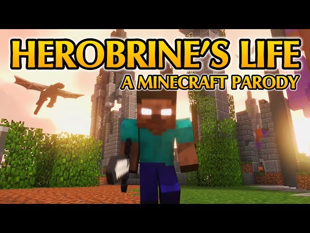 Minecraft Video "Herobrine's Life" - Parody of Something Just Like This By Coldplay #herobrine