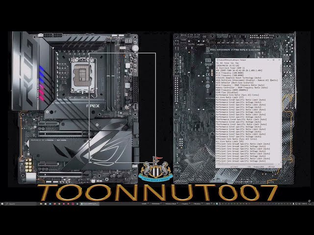 BIOS SETTINGS TXT FORMAT 5.7P 45E 8000 DDR5 13900KF Z790 APEX ENCORE