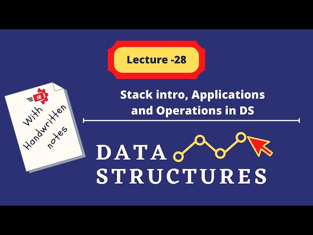 Stack in data structures, Operations and Applications | Urdu / Hindi | Lecture