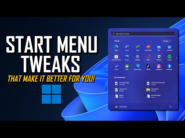 Windows 11 Start Menu Tweaks That Make It Better!