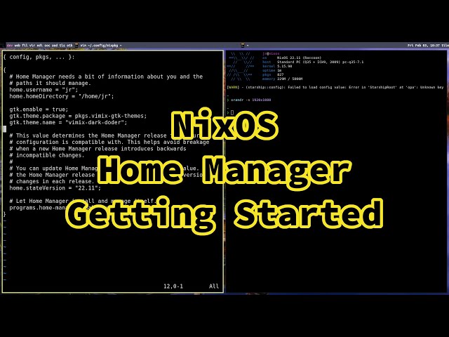 NixOS Home Manager: Setup and Basics
