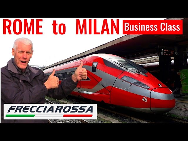 THAT'S MORE LIKE IT! High-Speed Frecciarossa train from Roma Termini to Milano in business class.