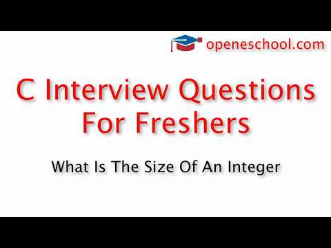 C Interview Questions For Freshers