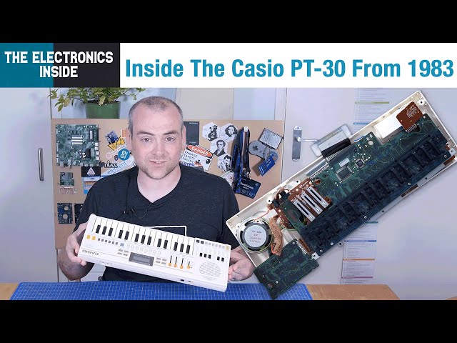 Casio PT-30 Electronic Musical Instrument Teardown - Electronics Inside