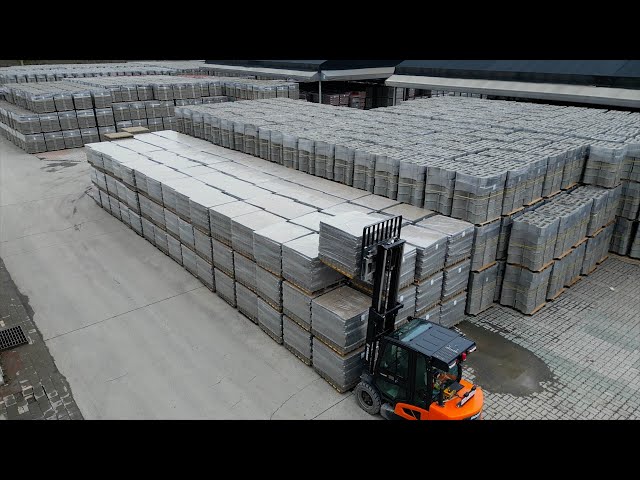 Process of Mass Production Artificial Granite Blocks. A 60-year-old Brick Factory in Korea