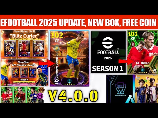 🔥 Big Update V4.0.0 | New Box, Big Epic , Free Coins & Players Grátis Pack In eFootball 2024