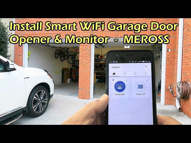 Install WiFi Garage Door Opener & Monitor - Meross MSG100