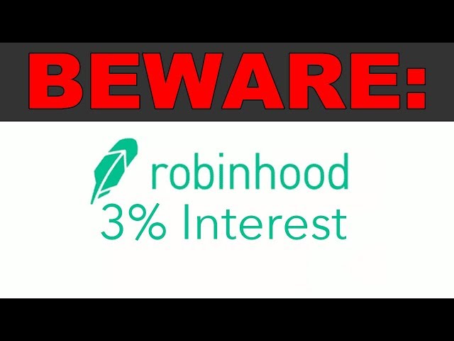 A warning about Robinhood's 3% Checking Account…