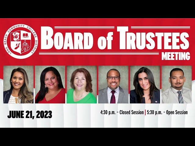 LBCCD Board of Trustees Meeting - June 21, 2023
