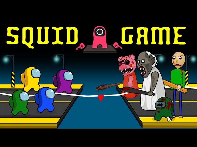 Squid Game Animation - Among Us, Zombie, Baldi, Granny, Piggy