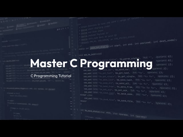 C Programming Tutorial Playlist