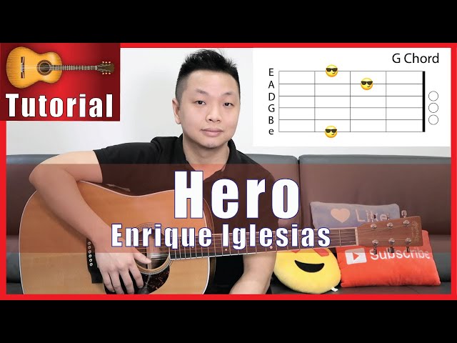 Hero - Enrique Iglesias - Guitar Tutorial EASY!