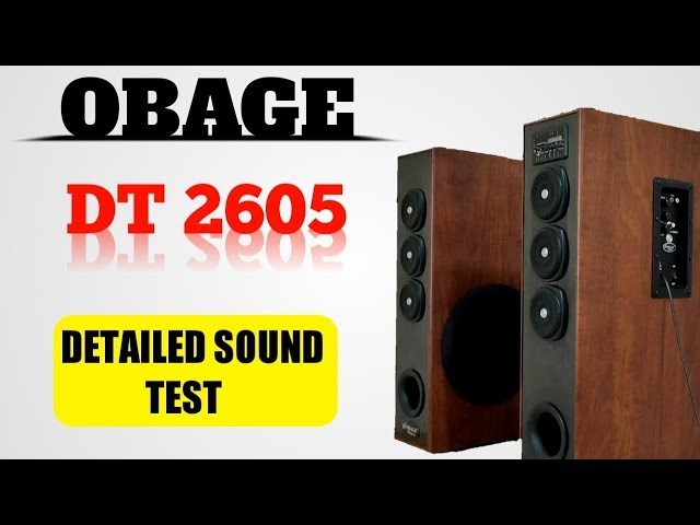 Deep Bass Music System 2023 | OBAGE DT 2605 100 Watt Home Theatre Tower Speaker with Optical