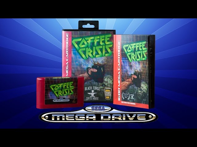 Coffee Crisis for Mega Drive / Genesis - Unboxing & Gameplay