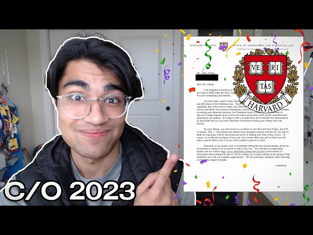 Harvard Acceptance (College Decision Reaction 2023)