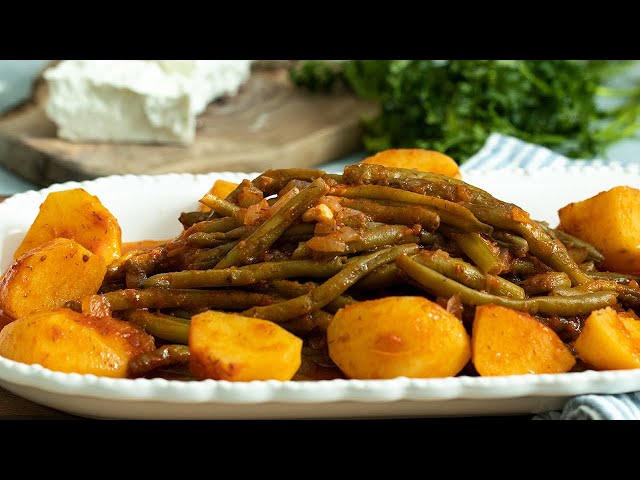 Fasolakia: Greek Green Bean Casserole for Thanksgiving!