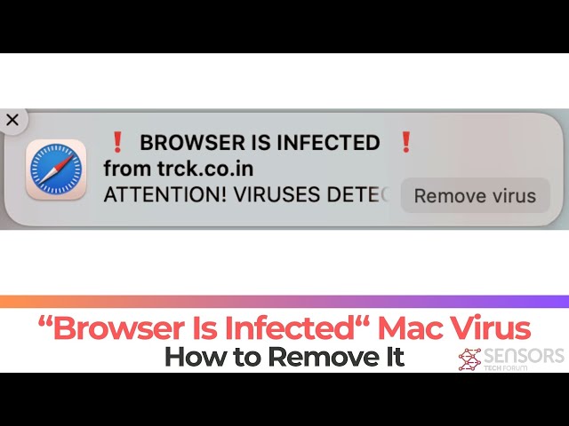 BROWSER IS INFECTED Pop-up Notification Mac [Virus] - Removal Guide