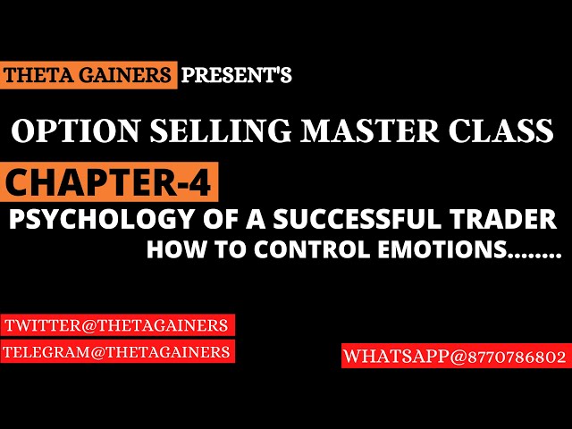 Option Selling Master Class | Chapter 4 | Control Your Emotions | Live trading