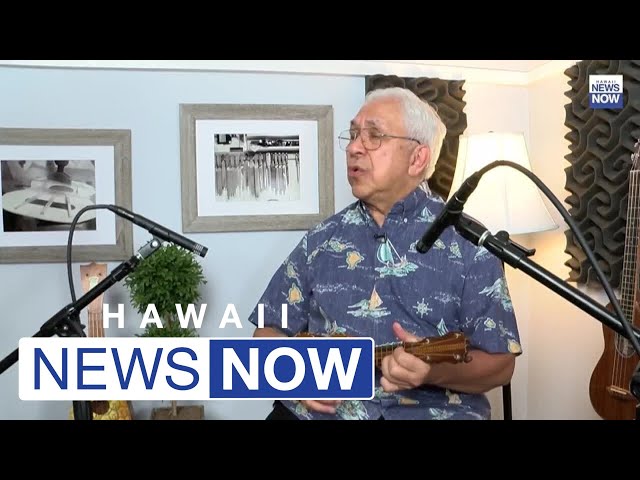 Uncle Kimo Hussey plays 'Aloha Oe,' explains the cultural significance of the ukulele