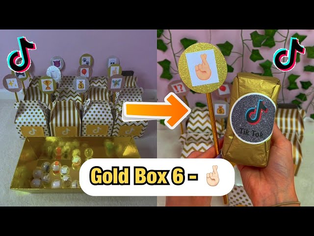 TikTok Mystery GOLD Boxes - Box 6!🤞🏻 *ASMR* #Shorts