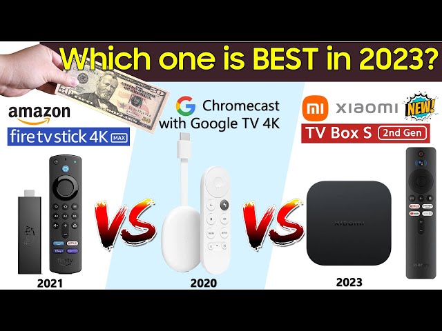Google Chromecast 4K, Xiaomi TV Box S 2nd Gen & Fire TV Stick 4K Max Comparison