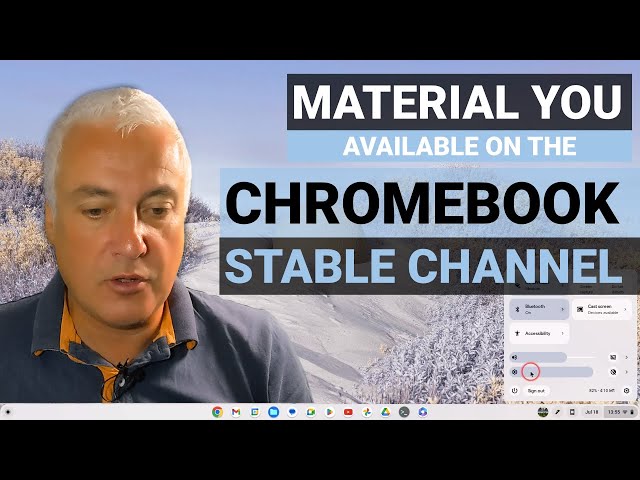 Material You is now available on the Stable channel on ChromeOS