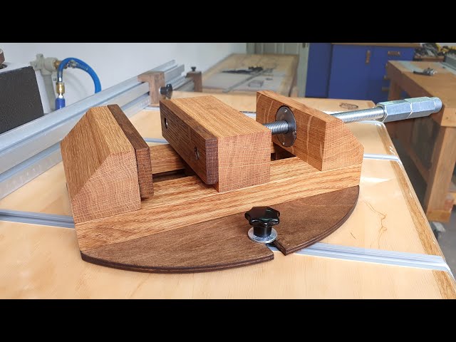 Make a Wooden Vise] [Drill Press Vise Homemade DIY